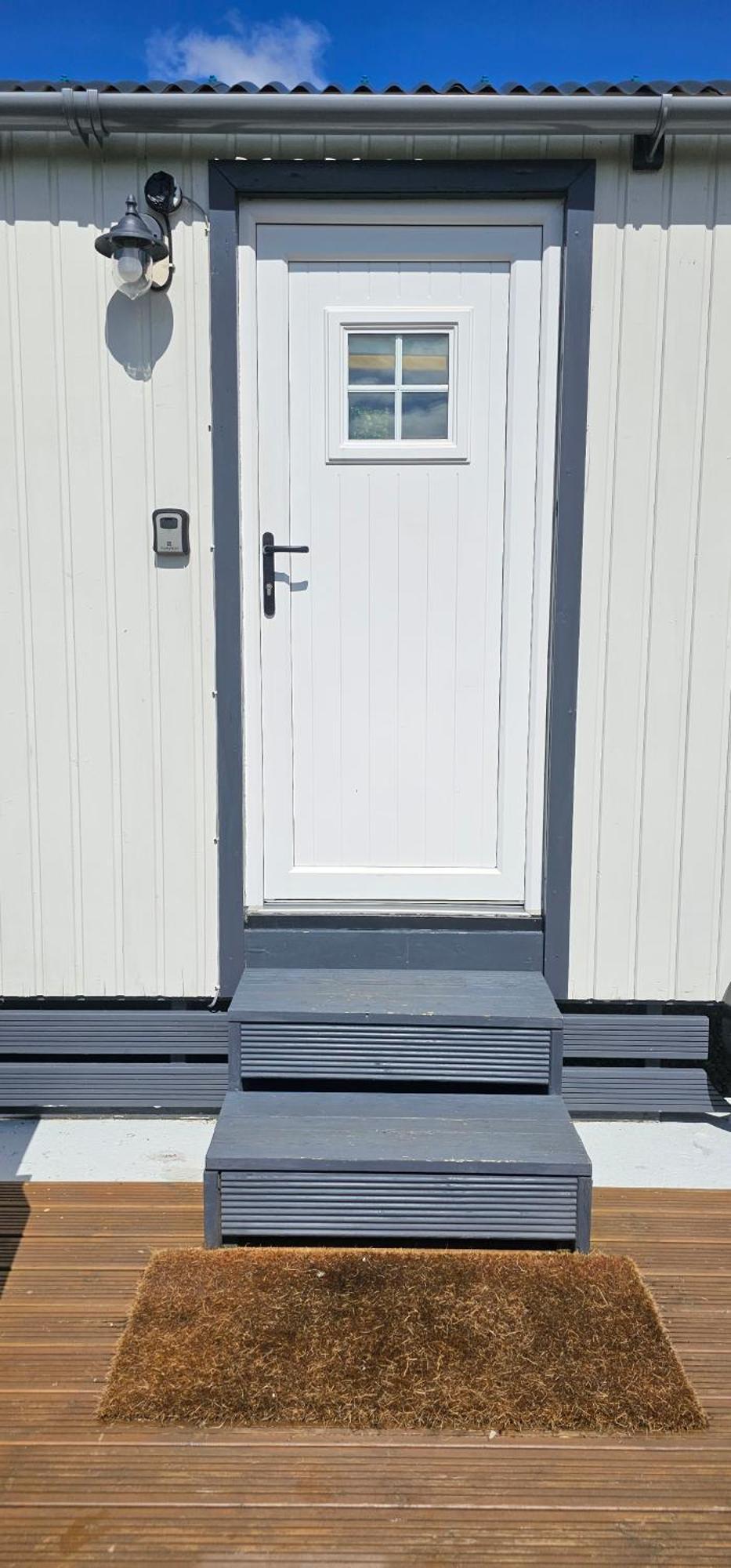 Small Cozy Shepherd Hut 20 By 7 Feet With Boxed In High Double Bed Campsite *